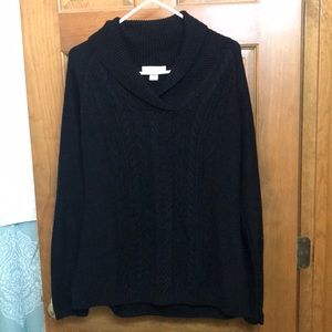 Coldwater Creek/ Large ladies sweater/ NWT/ Black